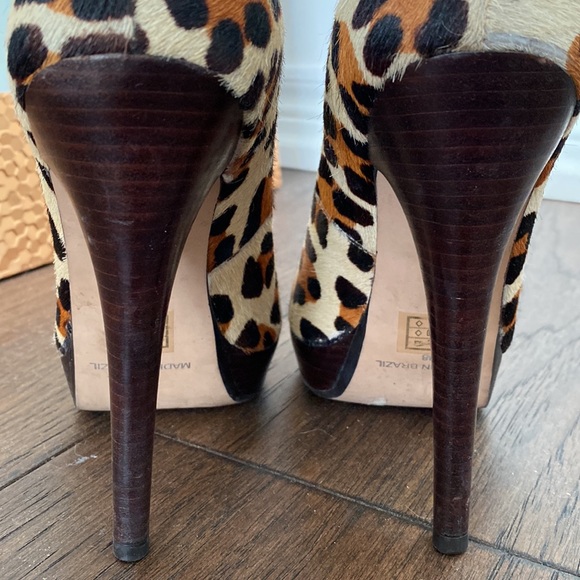 French Connection leopard-print platform heels size 7.5 (U.K. 5) - Picture 8 of 9
